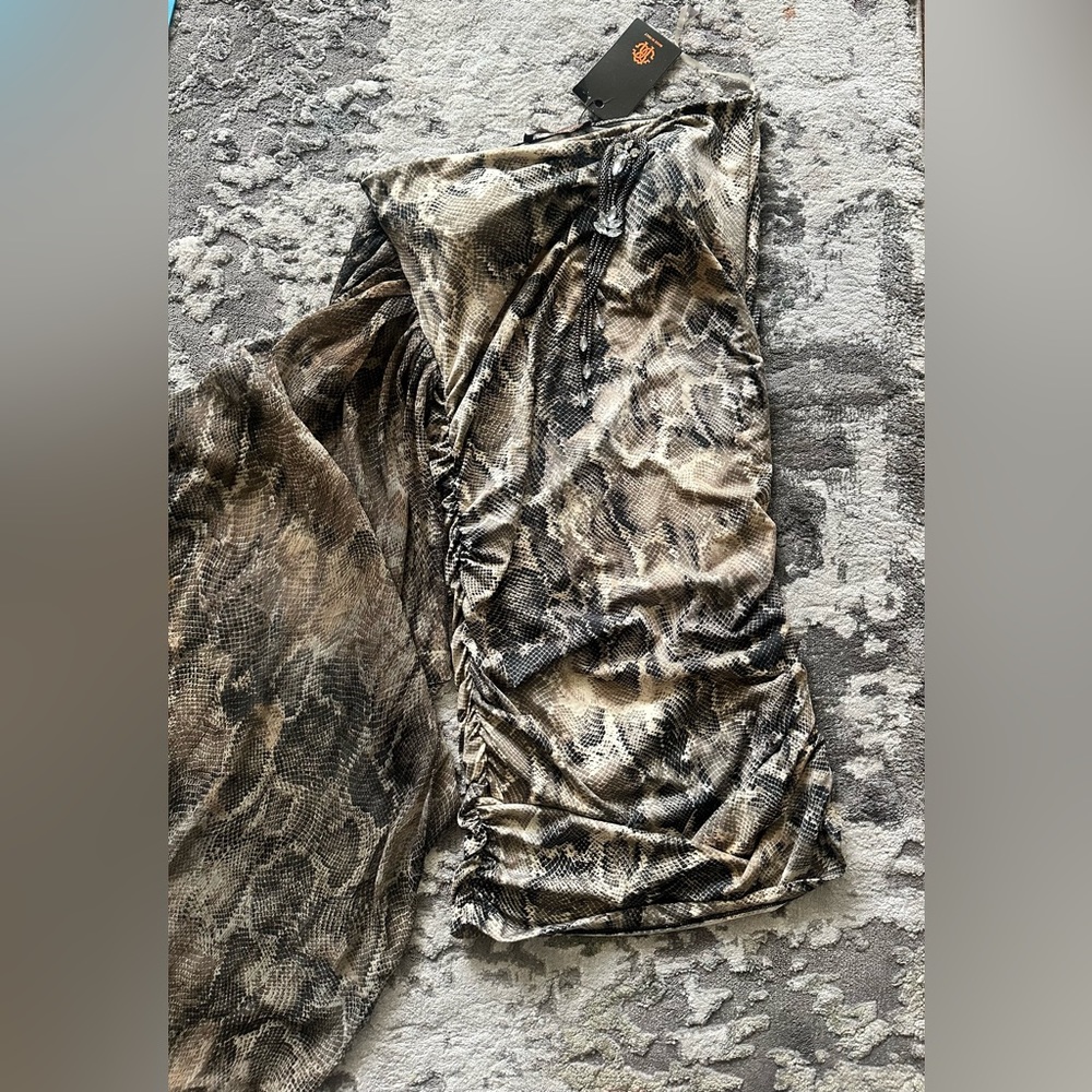 Roberto Cavalli  PYTHON PRINT DRESS